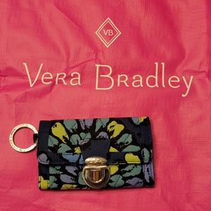 Gently Used Vera Bradley Coin, Identification and Key Ring Purse